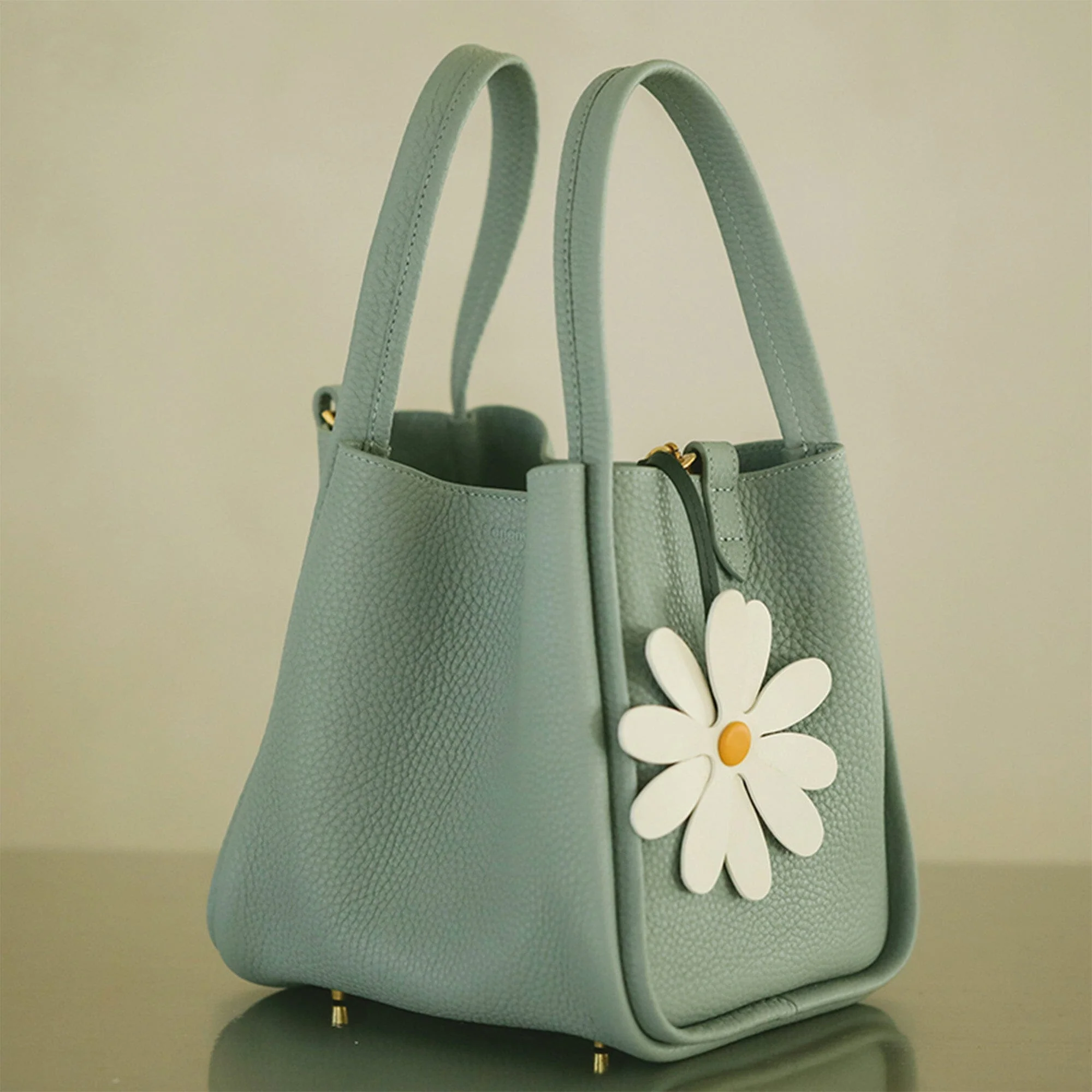 Leather Daisy Charm - Image 3