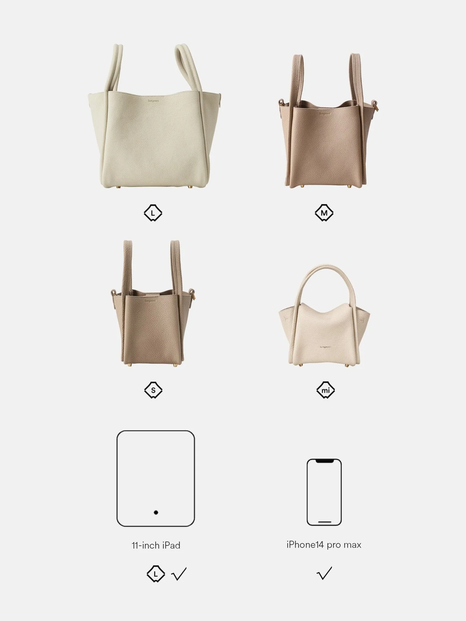 Medium Song Bag (vegan leather) - Image 5