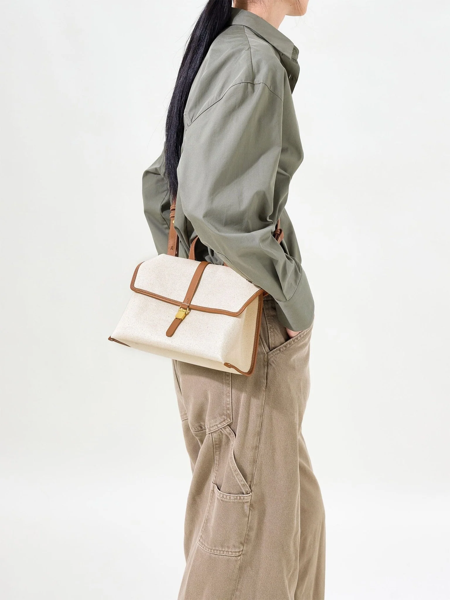 Small Shan Satchel Bag - Image 5